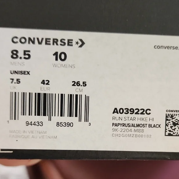 Converse Unisex High-Top Sneakers - Gray - Picture 8 of 8